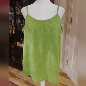 Lane Bryant Polka Dot Camisole Tank Top